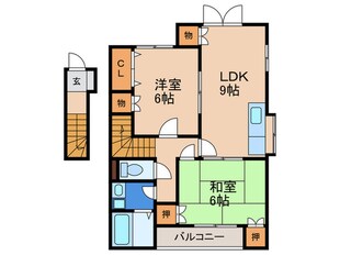 アムール中尾の物件間取画像